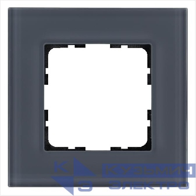 Рамка 1-м G-Glass стекло маренго Jasmart G1001GC