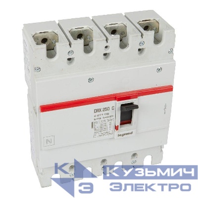 Выключатель автоматический 4п 175А 18кА DRX250 стационарн. Leg 027108