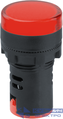Лампа индикаторная 82 801 NBI-I-AD22-230-R d22мм 230В AC/DC красн. Navigator 82801