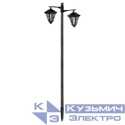 Светильник уличный ERASF23-28 на солнечной батарее высота 1.4 м 2LED ЭРА Б0062366