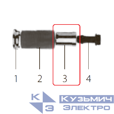 Запчасть №3 для FDPAG-H8. Звукоизолирующий наконечник