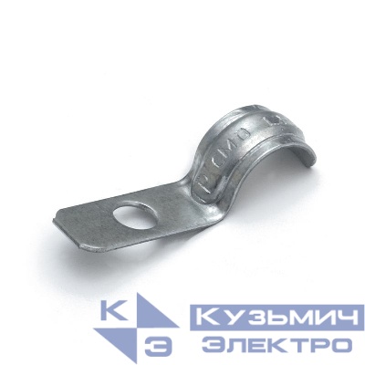 Скоба крепежная однолапковая СМОУ d12-13мм отверст. d6.5мм метал. (уп.100 шт) Промрукав PR13.02422