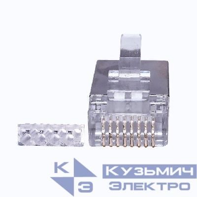 Коннектор 8P8C FTP 6 3U (RJ-45) (уп.100шт) SUPRLAN 10-0202