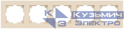 Рамка 5-м СП Accent 6-505-02 сл.кость Intro Б0063774