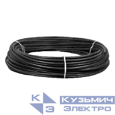 Труба гладкая ПНД жесткая d16мм черн. (уп.100м) PROxima EKF tpndg-16