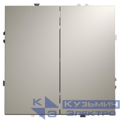 Переключатель проходной 2-кл. СП S70 10А механизм кашемир Voltum VLS020303