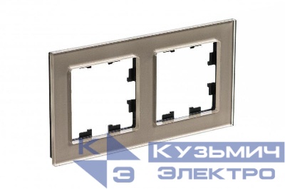 Рамка 2-м AtlasDesign Nature стекло шампань SE ATN320502