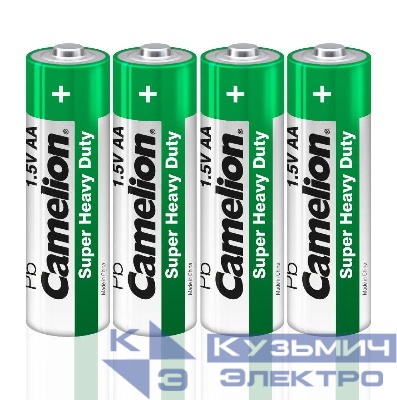 Элемент питания солевой AA/R6 1.5В R6P-SP4G SR-4 (уп.4шт) Camelion 1660