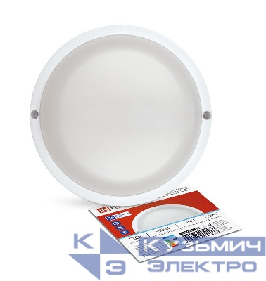 Светильник светодиодный СПП ОАД-2065-КРУГ 20Вт 6500К IP65 1800лм 155мм герметичный с оптико-акустическим датчиком IN HOME 4690612044033