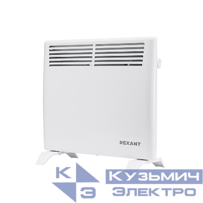 Конвектор электрический с механическим термостатом 1кВт Х-нагревательный элемент ножки Rexant 60-0115