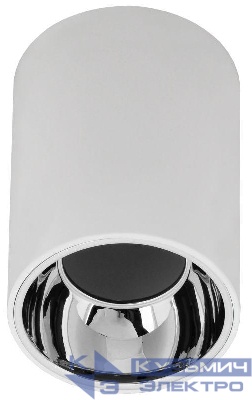 Светильник 4111 накладной поворотный GU10 бел./хром пласт. IEK LT-UPB0-4111-GU10-1-K23