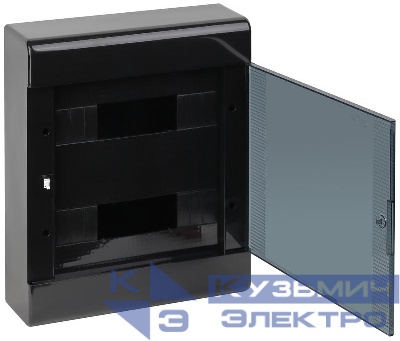 Щиток ОП Тусо 24мод. с двер. 370х302х95мм черн. Ruvinil 68324Ч