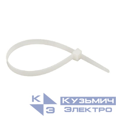 Хомут кабельный 7.2х450 нейл. бел. (уп.100шт) EKF plc-c-7.2x450