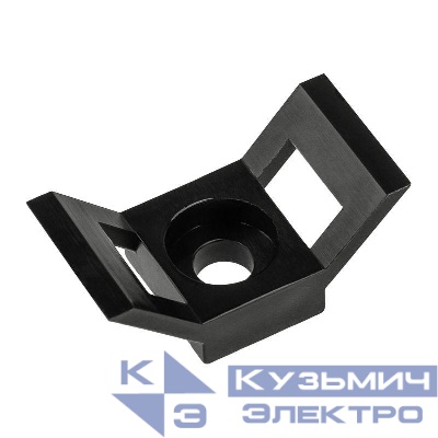 Площадка для крепления стяжки 29х15мм (ПС-2) черн. (уп.100шт) Rexant 07-2105