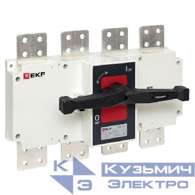 Рубильник-выключатель 4п 1600А с рукояткой управления для прямой установки PowerSwitch EKF psds-1600-4