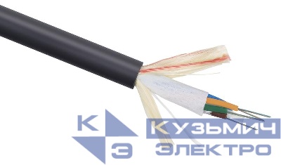 Кабель волоконно-оптический 9/125 одномод. 16 волокон loose tube подвесной для внешн. прокладки -40-+70град.C PE черн. Cabeus 10117c