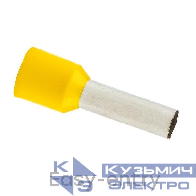 Наконечник штыревой втулочный изол. НШвИ 6.0-12 (уп.50шт) EKF nhvi-6.0-12