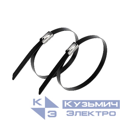 Хомут стальной с полимерным покрытием 152х4.6 (уп.50шт) Rexant 07-0158-5