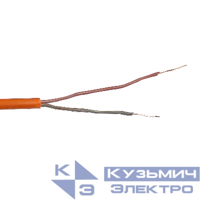 Кабель сигнальный ТЕХНОКАБЕЛЬ, неэкранированный, КПСнг(А)-FRLS, 1*2*0.2мм2 (0.51мм) 200м, оранж. АКЦИЯ