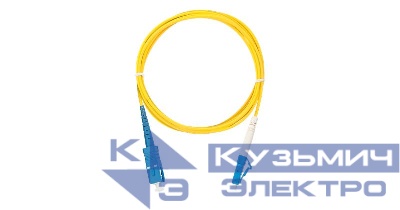 Шнур волоконно-оптический переходной одномод. 9/125мкм стандарта OS2 SC/UPC-LC/UPC одинарный LSZH нг(A)-HFLTx 2мм желт. 10м NIKOMAX NMF-PC1S2C2-SCU-LCU-010