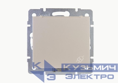 Розетка 1-м СП Rain 16А IP20 с заземл. с крышкой керамика механизм жемчуж./бел. перламутр. LEZARD 703-3088-123