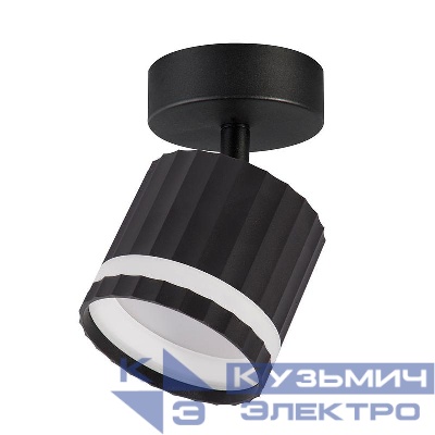 Светильник HL3691 настен./потолочн. под лампу GX53 черн. FERON 48682