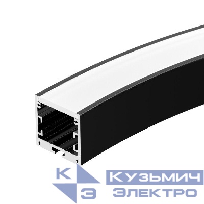 Профиль SL-ARC-3535-D800-A90 BLACK (630мм дуга 1 из 4) алюм. Arlight 027638
