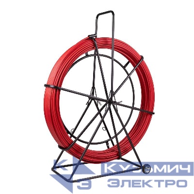 Протяжка кабельная (УЗК в тележке) стеклопруток d11.0мм 250м красн. Rexant 47-1250