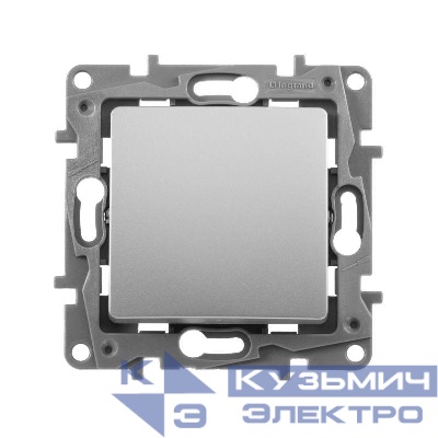 Переключатель перекрестный 1-кл. СП Etika 10А IP20 250В 10AX винтов. клеммы механизм алюм. Leg 672409