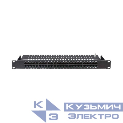 Патч-панель телефонная 19дюйм 1U CAT3 50 портов RJ45 DKC RN3PP501