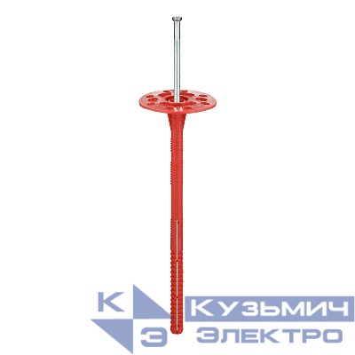 Дюбель для теплоизоляции с мет. гвоздем 10х200 (уп.200шт) Tech-KREP 130106