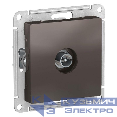 Розетка телевизионная TV AtlasDesign коннектор механизм мокко SE ATN000693
