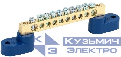 Шина нулевая ШНИ-6х9-10 У2-С на 2-х. угл. изол. IEK YNN10-69-10C2-K07