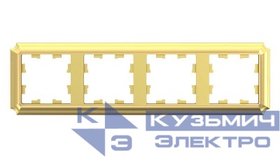 Рамка 4-м AtlasDesign Antique универс. зол. SE ATN101604