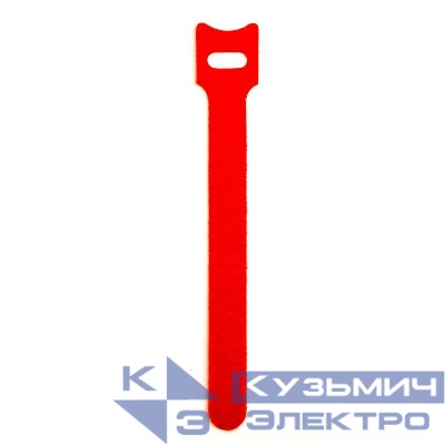 Хомут мягкий многоразовый на тканевой основе 180х12.5 красн. (уп.10шт) DKC 281813RD