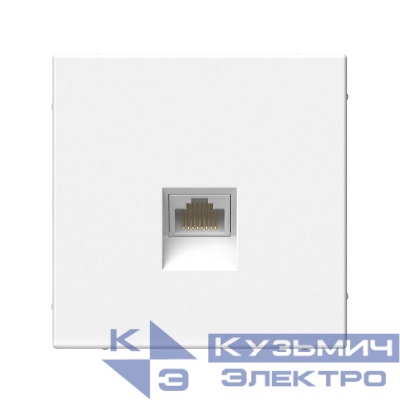 Розетка компьютерная ArtGallery RJ45 кат.6A механизм бел. SE GAL000186