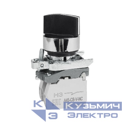 Переключатель OptiSignal D22 C4-S-25 2 положения металл 1НО+1НЗ XB4BD25 КЭАЗ 332171