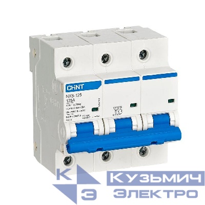 Выключатель автоматический модульный 3п C 63А 10кА NXB-125 (R) CHINT 816137
