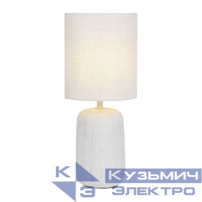 Лампа настольная Ramona 7041-501 1хE14 40Вт керамика бел. с абажуром Rivoli Б0053451