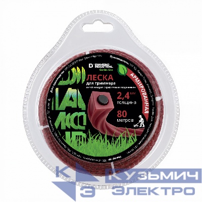 Diamond Industrial Леска для триммеров 2,4 мм 80 м квадрат витой армированная графитовым сердечником Diamond Industrial 0