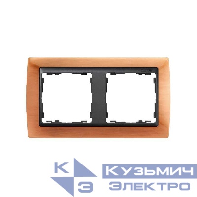 Рамка 2-м Simon82 антич. медь/графит Simon 82824-36