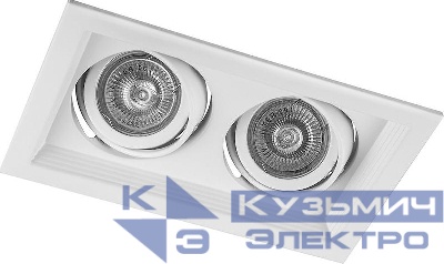 Светильник DLT202 G5.3 MR16 потолочн. встраив. бел. FERON 29771