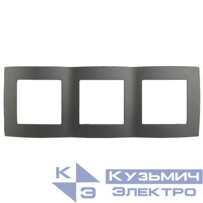 Рамка 3-м 12-5003-12 графит ЭРА Б0019374