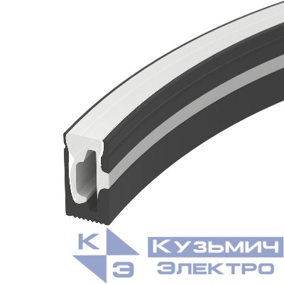 Профиль силиконовый WPH-FLEX-0612-SIDE-S8-5m BLACK силикон (уп.5м) Arlight 045782