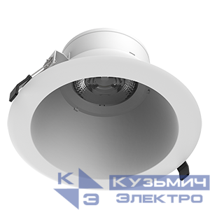 Светильник светодиодный DL-Lens Comfort 36Вт 3000К 230х128 IP20 угол 35град. встраив. бел. VARTON V1-R0-Y0511-10L18-2003630