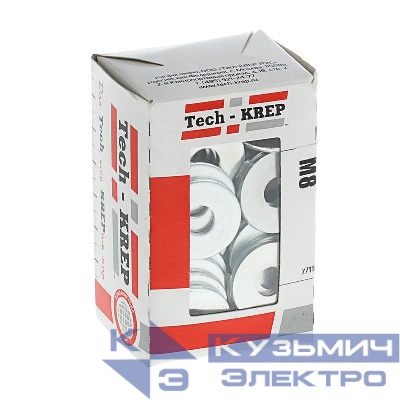 Шайба кузовная М8 DIN 9021 оцинк. (уп.100шт) Tech-Krep/Zitar 105266