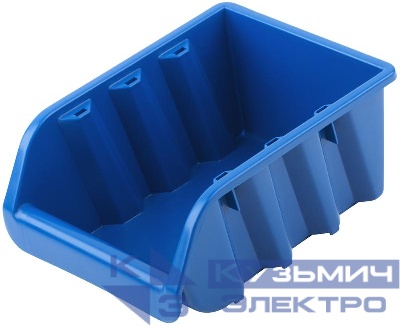 Лоток для крепежа пластиковый 160х115х75мм син. MOS 65697М