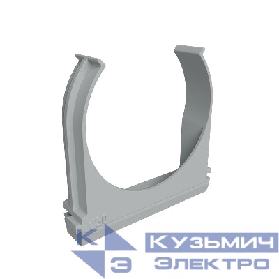 Крепеж-клипса для пластик. труб d50мм сер. (уп.20шт) КМ LO67229