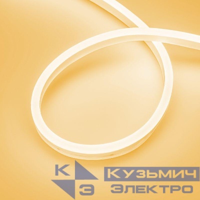 Лента светодиодная AURORA-PS-A120-16x8mm 24V Amber 10Вт/м IP65 2835 герметичная (уп.5м) Arlight 036695