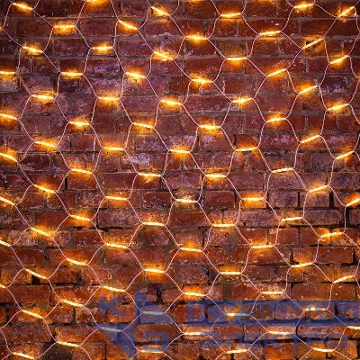 Гирлянда светодиодная "Сеть" 2х3м 432LED тепл. бел. 40Вт IP67 провод каучук бел. Neon-Night 217-146